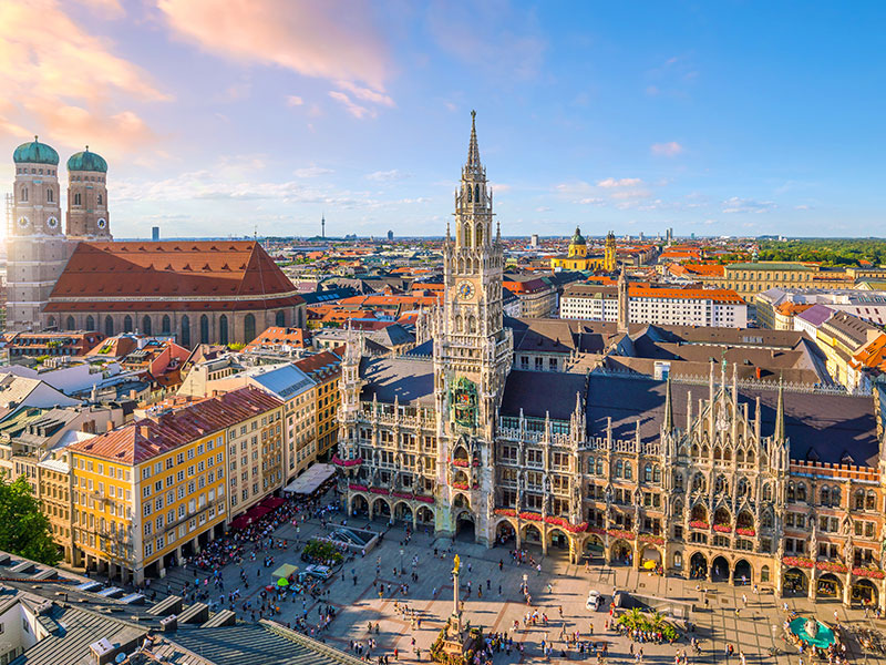 Ansicht von München mit Frauenkirche